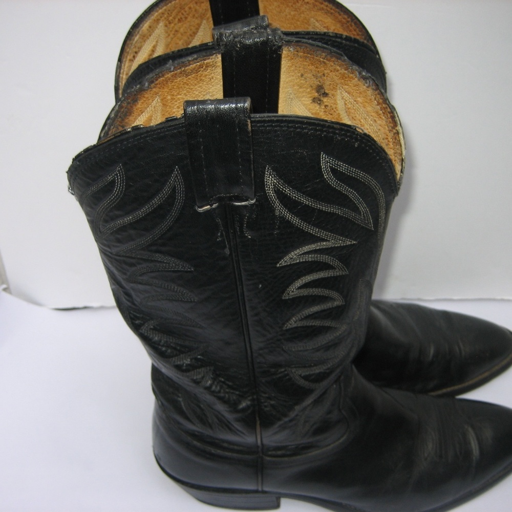 Men's Black NOCONA Leather Western Boots, 10 D